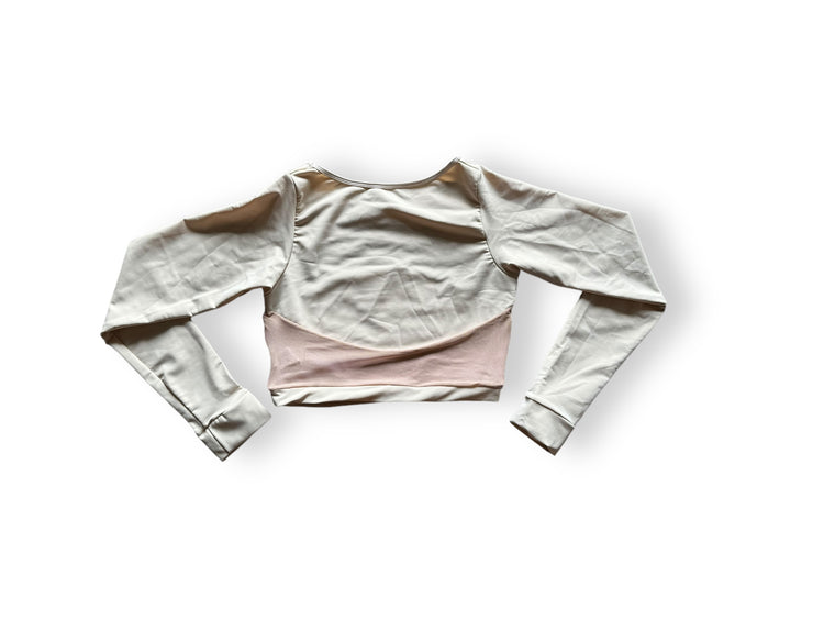 LONG SLEEVE TOPS WITH TRANSPARENCY DETAIL