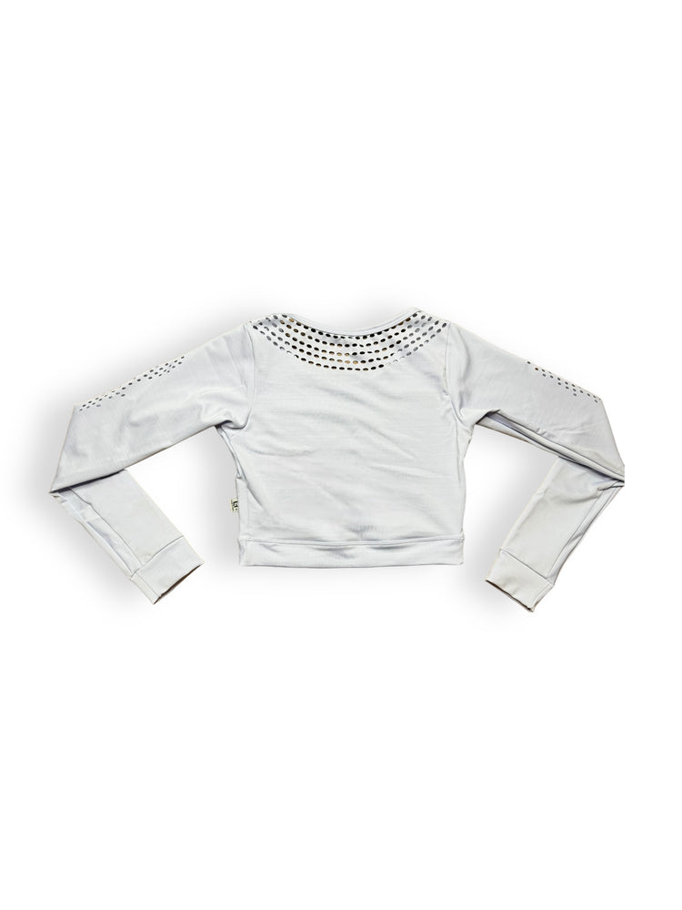 LASER CUT LONG SLEEVE TOPS