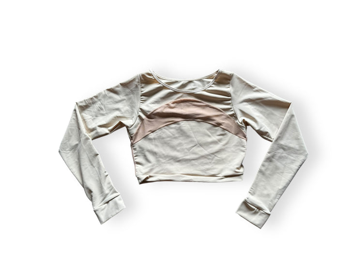 LONG SLEEVE TOPS WITH TRANSPARENCY DETAIL