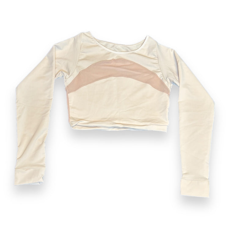 LONG SLEEVE TOPS WITH TRANSPARENCY DETAIL