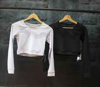 LASER CUT LONG SLEEVE TOPS